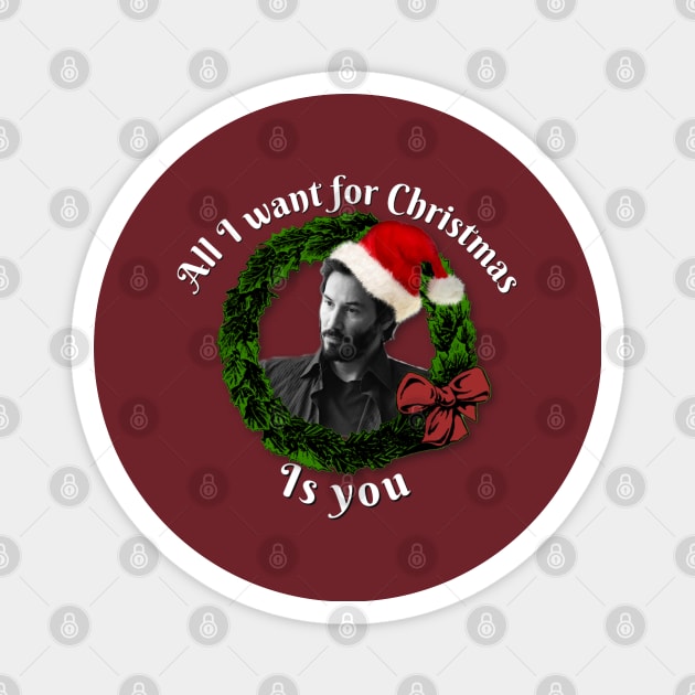 Christmas keanu Magnet by keriilynne@gmail.com